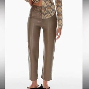 Aritzia Wilfred Melina Faux Leather Pants